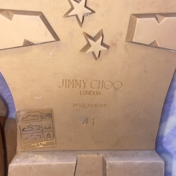 Jimmy Choo Clayton Tan Suede boots size 41 fit USA 10 best JC runs small - Picture 12 of 14